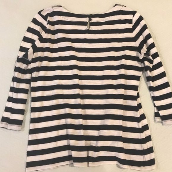 Banana republic sequin collar striped tee - Picture 4 of 6